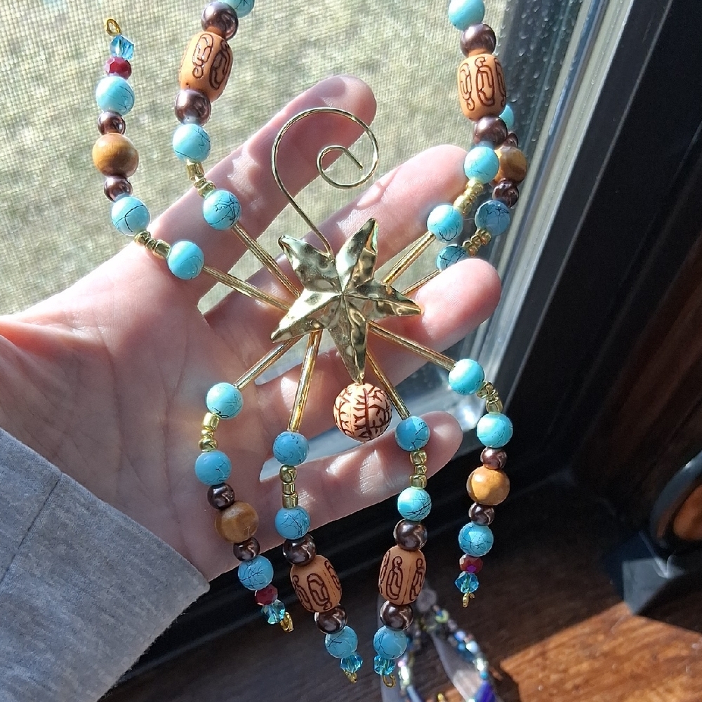 BEADED SPIDER ORNAMENT